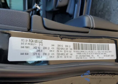 2015 Jeep Grand Cherokee Limited from USA, damaged, VIN 1C4RJFBG3FC794081